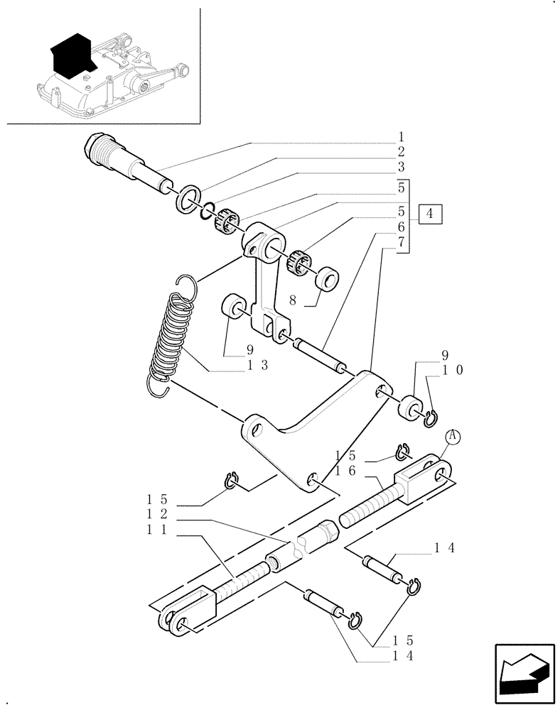 Схема запчастей Case IH JX1060C - (1.82.5[04]) - LIFT CONTROL (07) - HYDRAULIC SYSTEM