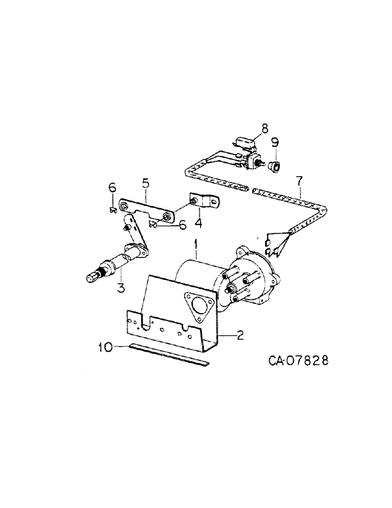 Схема запчастей Case IH 4386 - (08-26[A]) - ELECTRICAL, WINDSHIELD WIPER MOTOR ASSY AND CONNECTIONS, 4386 TRACTORS (06) - ELECTRICAL