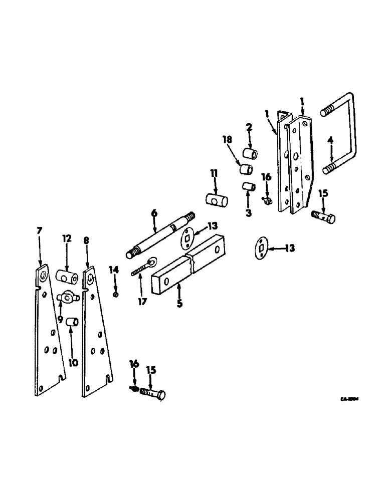 Схема запчастей Case IH 146 - (AR-03) - PARALLEL LINKAGE 