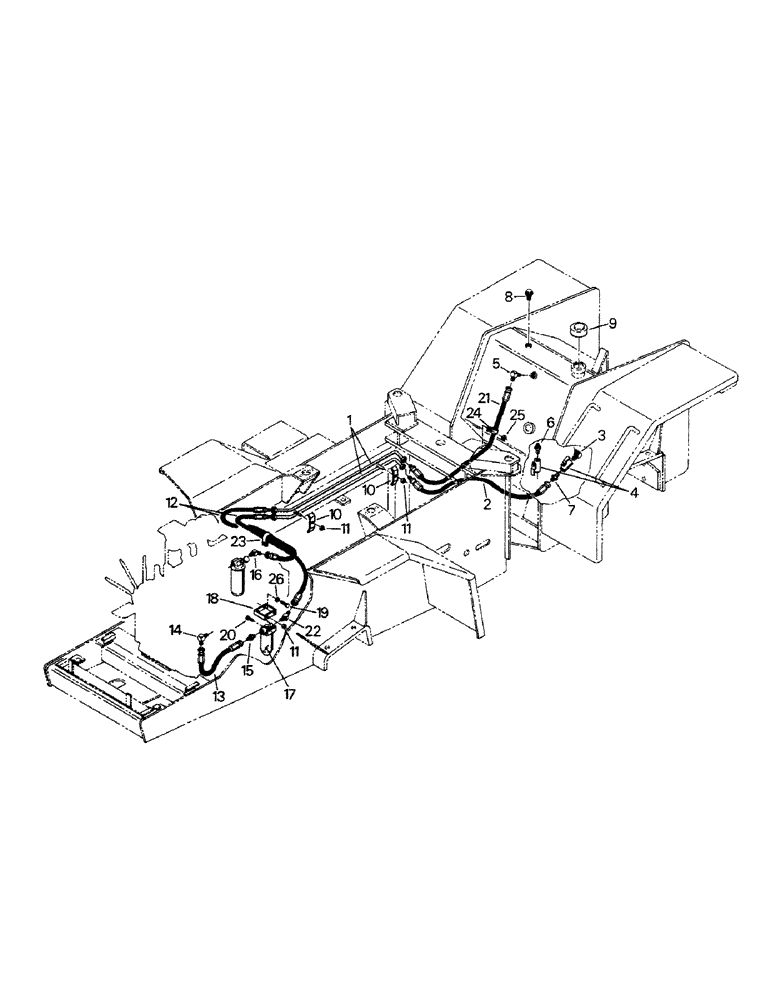 Схема запчастей Case IH CP-1400 - (07-01) - FUEL SYSTEM, CAT 3406 ENGINE, EARLY STYLE (02) - FUEL SYSTEM