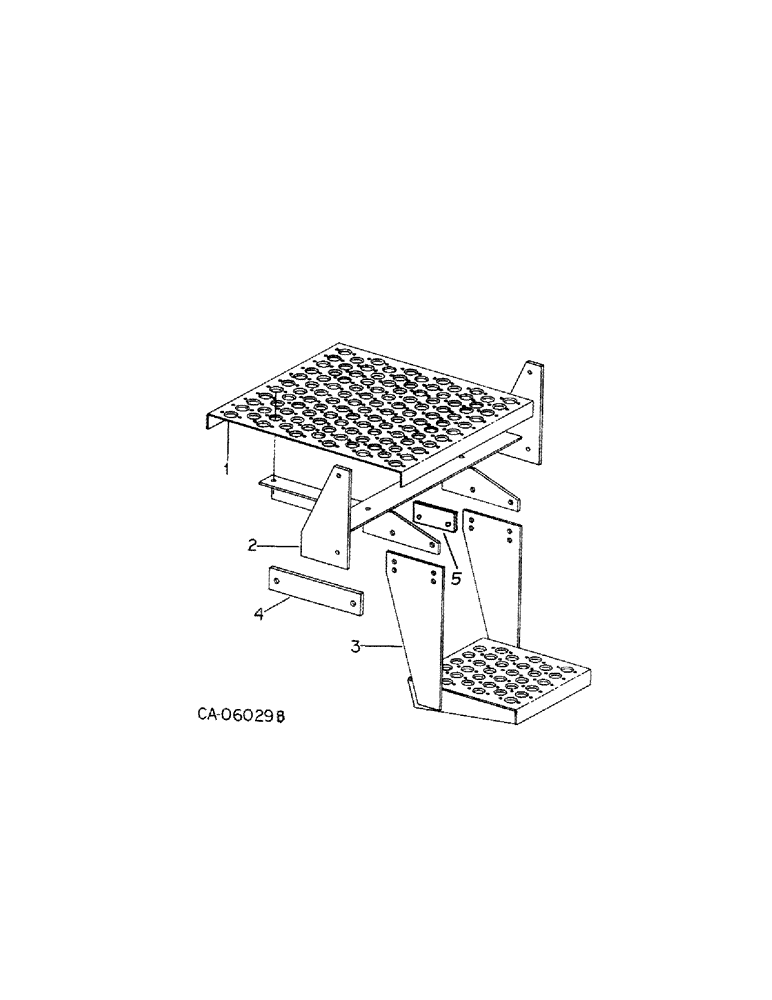 Схема запчастей Case IH 500 - (E-48[A]) - REAR STEP ATTACHMENT, FOR HOPPER ASSIST, FOR 12 ROW NARROW 