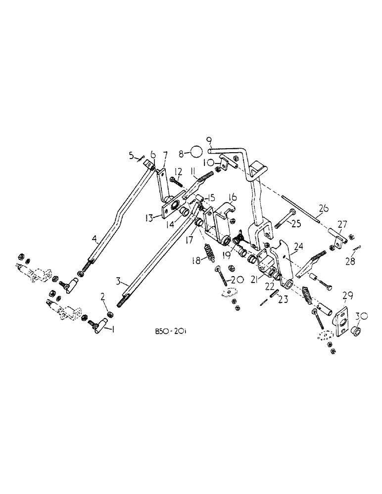 Схема запчастей Case IH 585 - (07-122) - RANGE CONTROLS, SYNCHRO, 6508 UP, CAB 206305 UP (04) - Drive Train