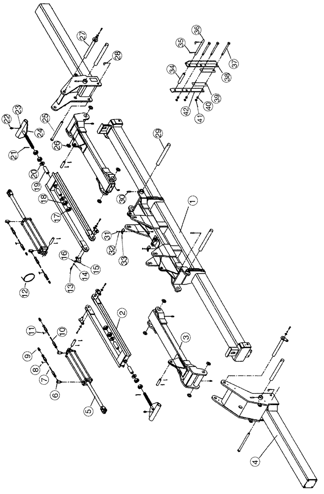 Схема запчастей Case IH 2240 - (09-03) - FRAME STACKER 