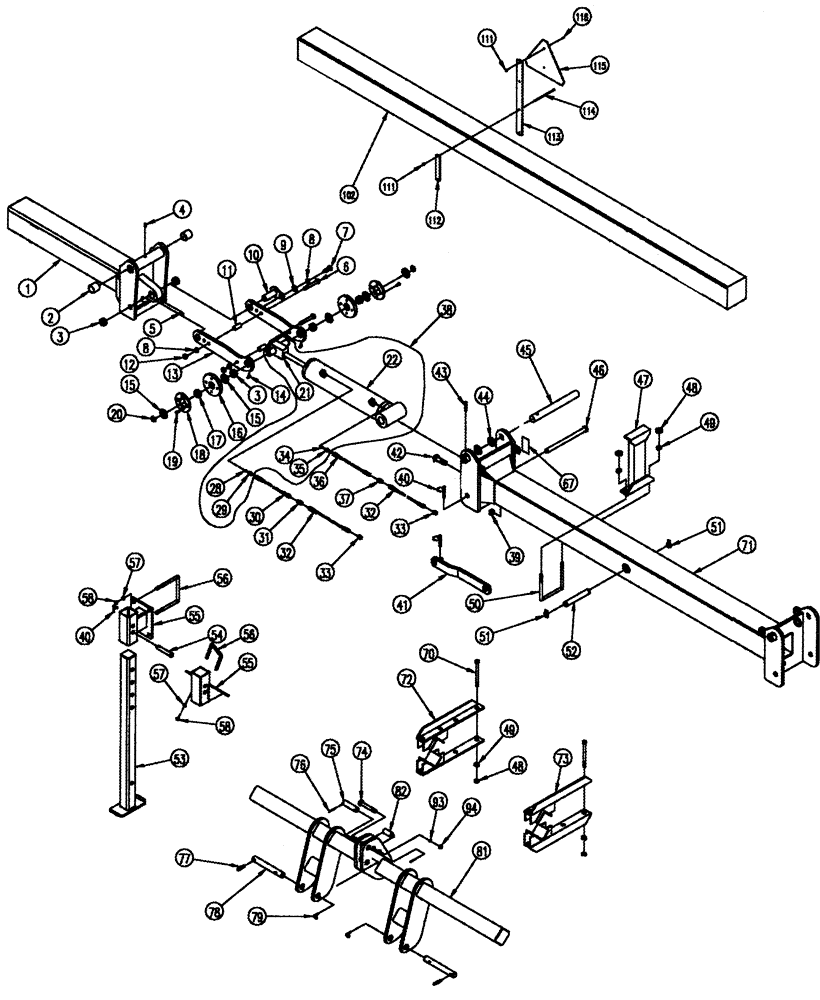 Схема запчастей Case IH 2240 - (09-01) - FRAME 