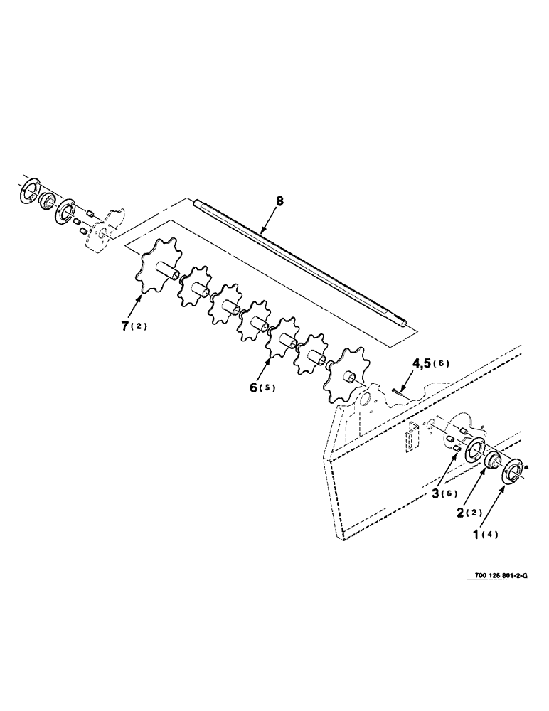 Схема запчастей Case IH 8455T - (6-18) - POWERED RIENK ASSEMBLY (14) - BALE CHAMBER