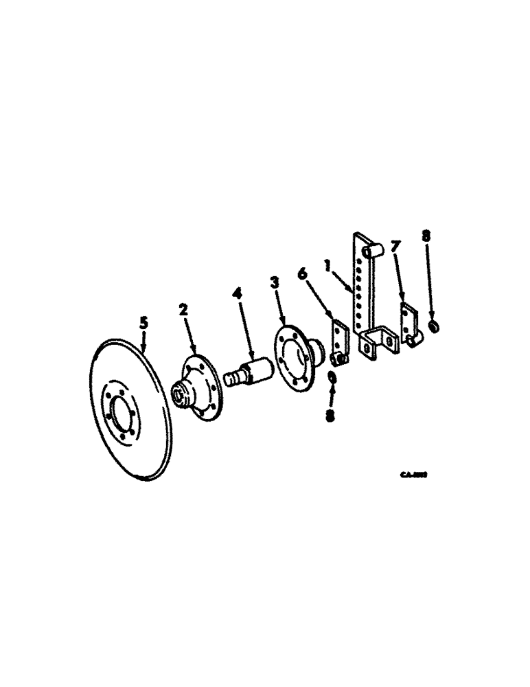 Схема запчастей Case IH 500 - (B-63) - DISK FURROWING ATTACHMENT, 9-1/4 IN., ONE PER ROW 