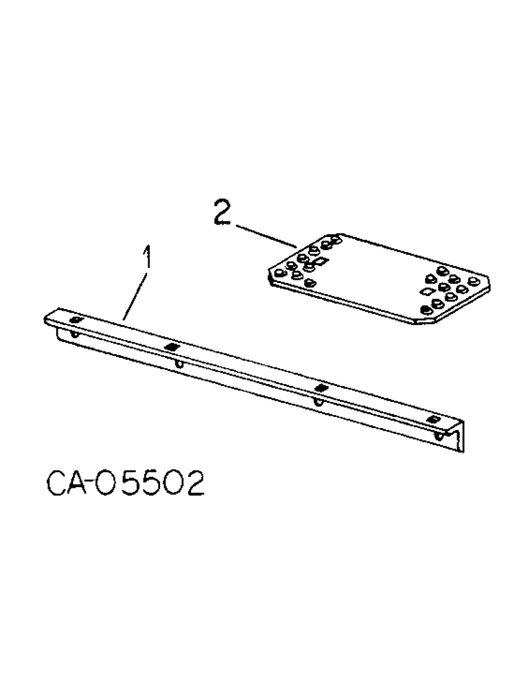 Схема запчастей Case IH 85 - (AN-25) - STEP ATTACHMENT, FOR 86 SERIES TRACTORS 