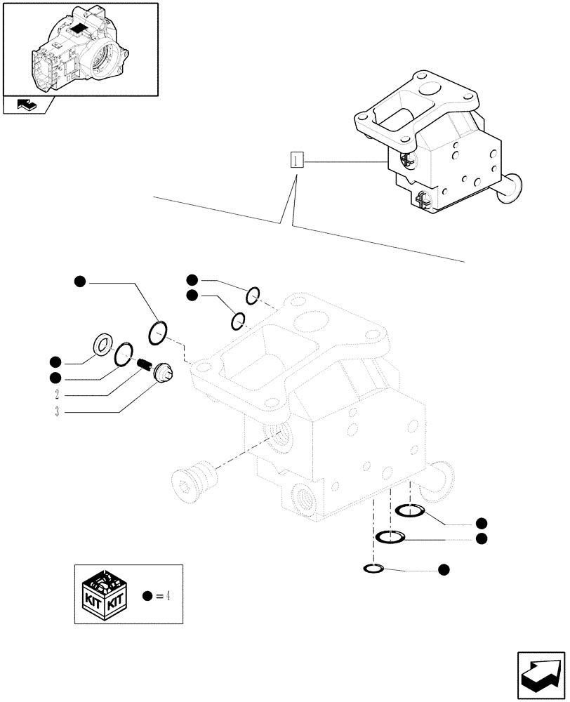 Схема запчастей Case IH PUMA 195 - (1.82.7/ C) - REMOTE CONTROL VALVES BODY - BREAKDOWN (07) - HYDRAULIC SYSTEM