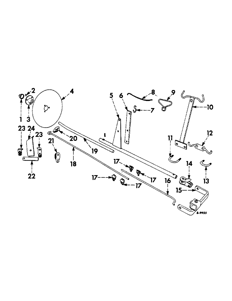 Схема запчастей Case IH 284 - (A-42) - MARKER, TWO-ROW 