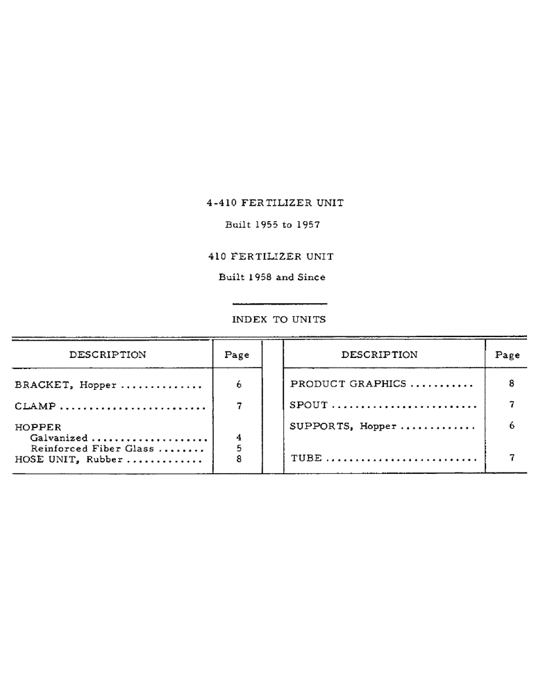 Схема запчастей Case IH 410 - (AG-3) - 4-410 FERTILIZER UNIT 