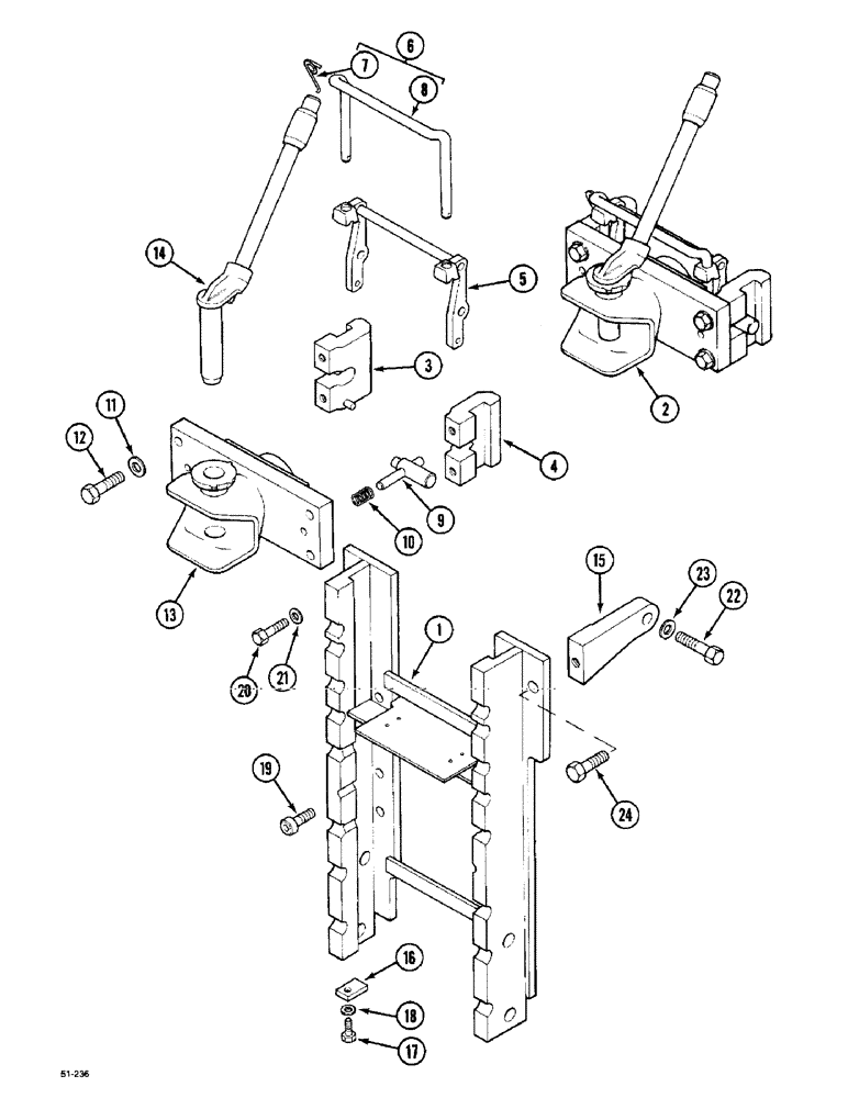 Схема запчастей Case IH 5150 - (9G-072) - AUTO TRAILER HITCH - STANDARD CLEVIS, ( - JJF1036658) (09) - CHASSIS/ATTACHMENTS