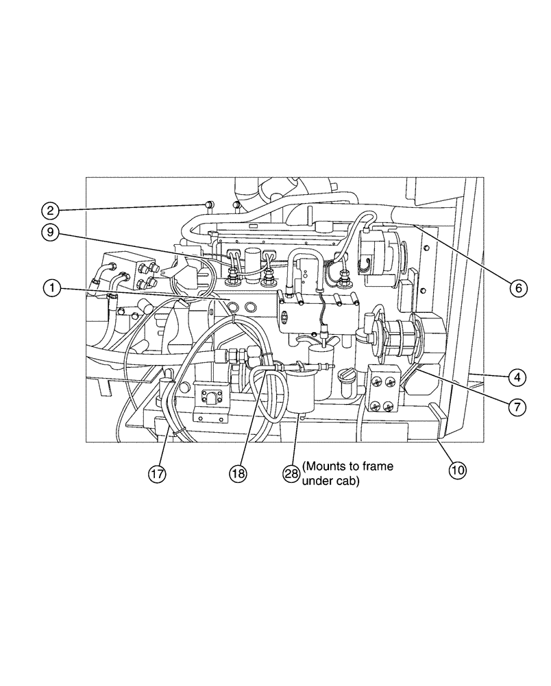 Схема запчастей Case IH PATRIOT 150 - (03-001[02]) - ENGINE (01) - ENGINE