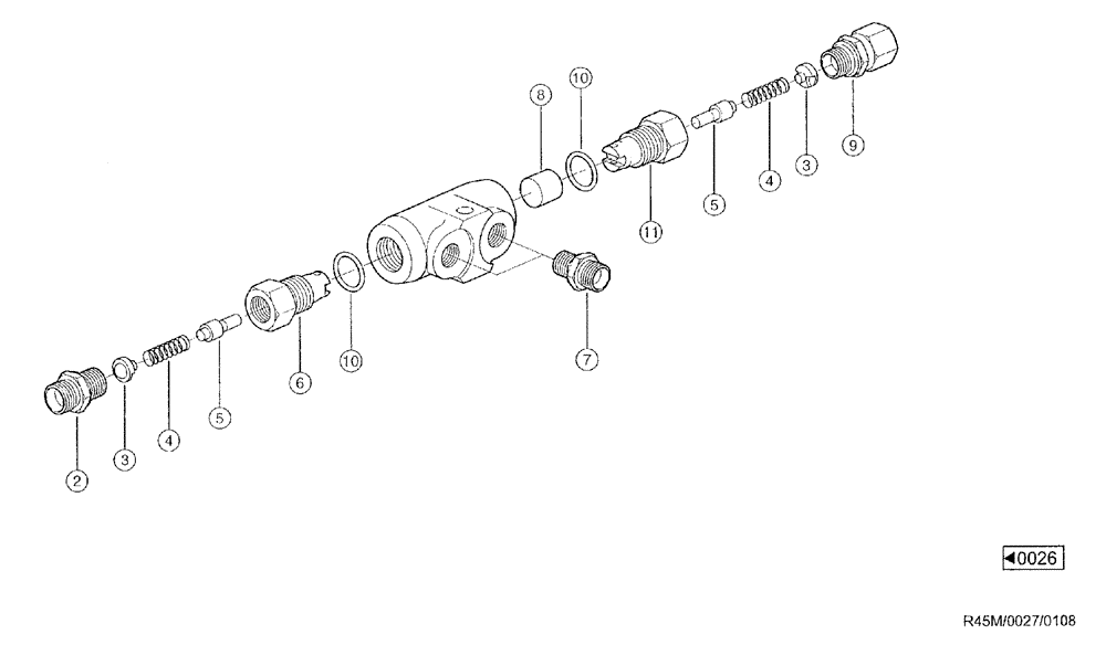 Схема запчастей Case IH RU450 - (0027) - LOCK-UP VALVE ASSY. (35) - HYDRAULIC SYSTEMS