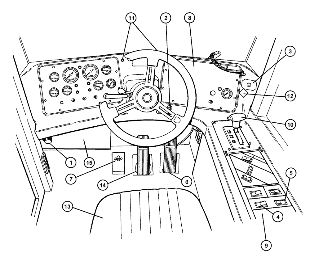 Схема запчастей Case IH FLX3330B - (01-003) - CAB ELECTRICAL GROUP (10) - CAB