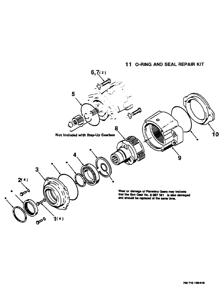 Схема запчастей Case IH SC416 - (9-14) - GEARBOX STEP-UP, 540 RPM PUMP (09) - CHASSIS