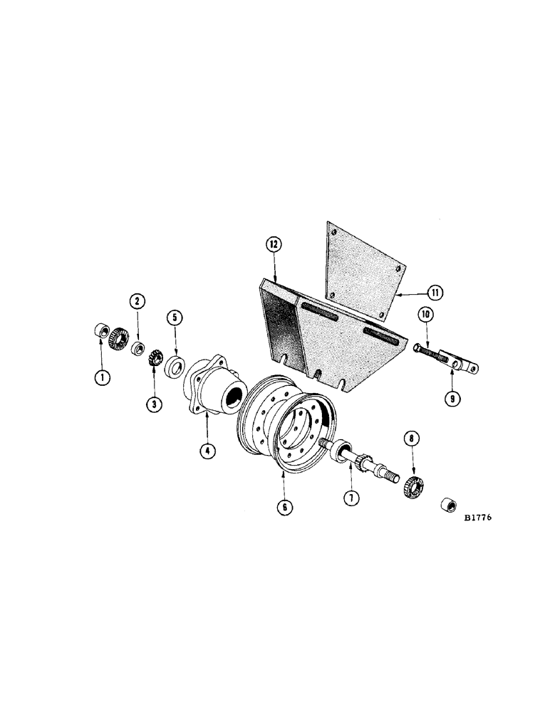 Схема запчастей Case IH 950 - (074[1]) - GAUGE WHEEL 