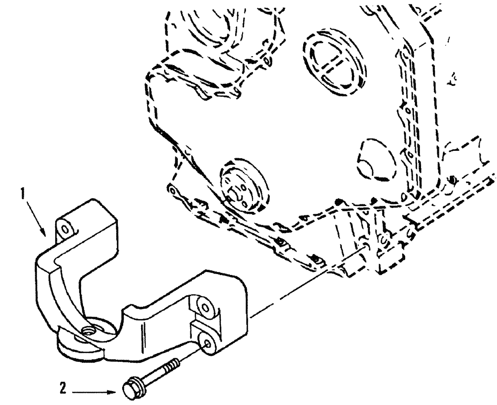 Схема запчастей Case IH SPX3200 - (03-033) - FRONT ENGINE SUPPORT (01) - ENGINE