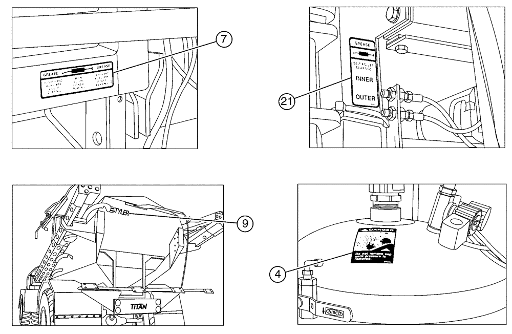 Схема запчастей Case IH 437 - (14-003[03]) - DECALS Tarps Decals/ Miscellaneous