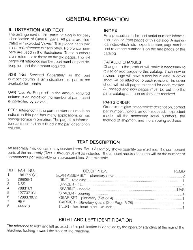 Схема запчастей Case IH C100 - (32) - GENERAL INFORMATION 