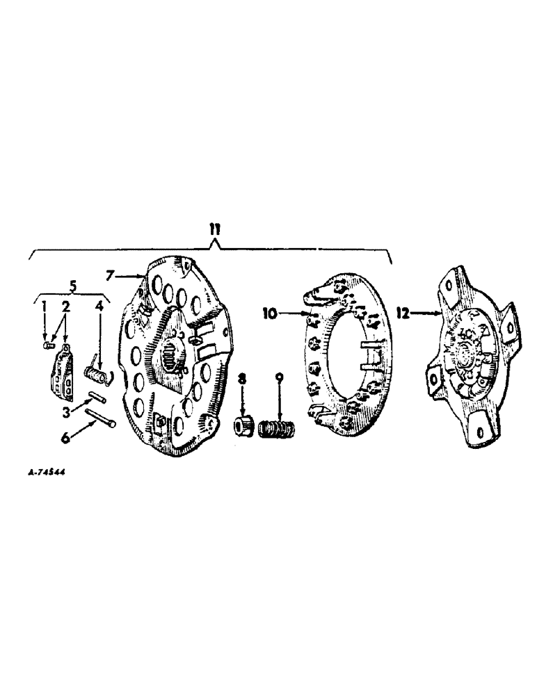 Схема запчастей Case IH 2806 - (B-02) - POWER TRAIN, CLUTCH (03) - POWER TRAIN