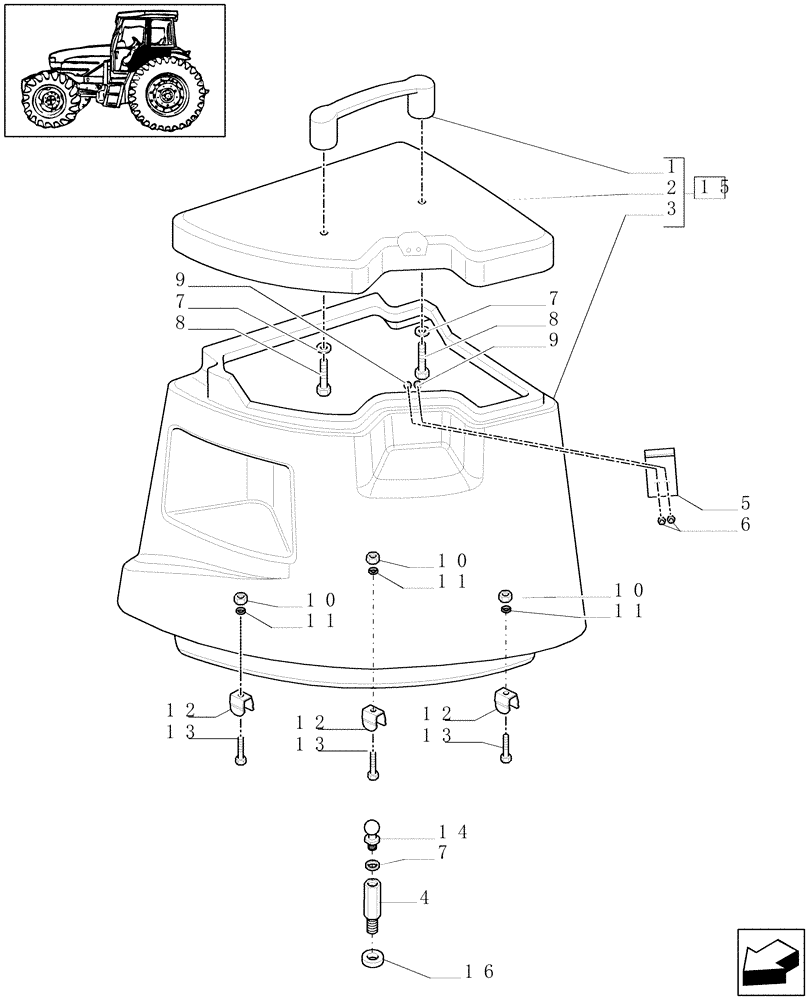 Схема запчастей Case IH MXU125 - (1.93.0[02]) - CONTROLS COVER (L/CAB) (10) - OPERATORS PLATFORM/CAB