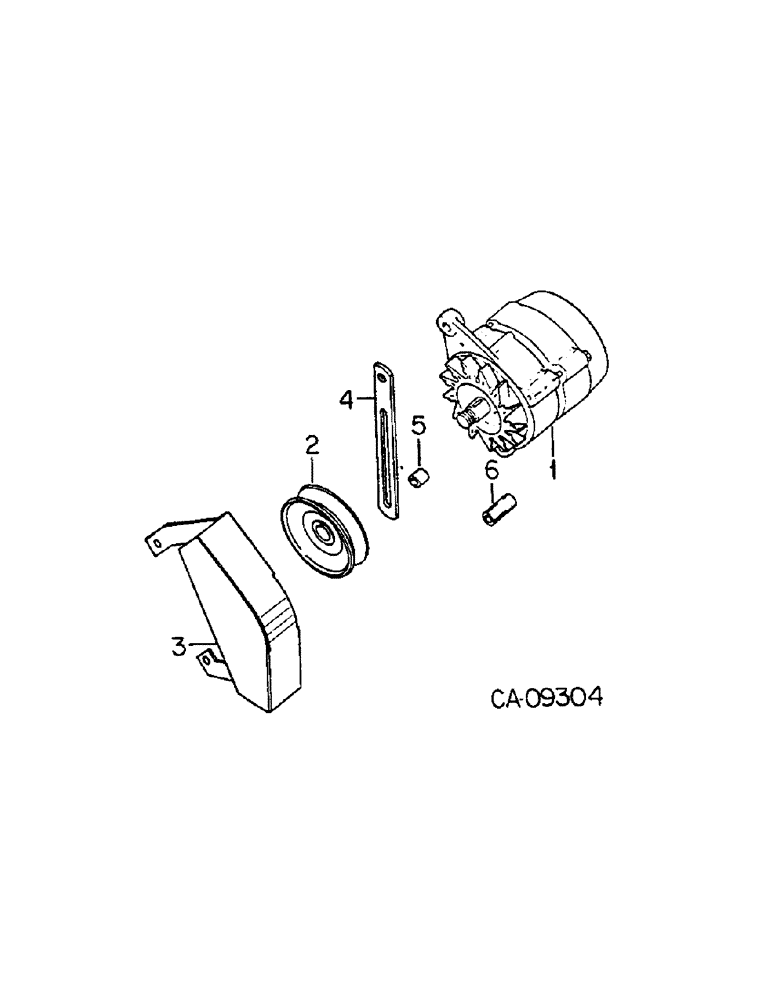 Схема запчастей Case IH 584 - (08-01[A]) - ALTERNATOR AND CONNECTIONS FOR TRACTORS WHICH WILL BE EQUIPPED WITH SIMS CAB (06) - ELECTRICAL