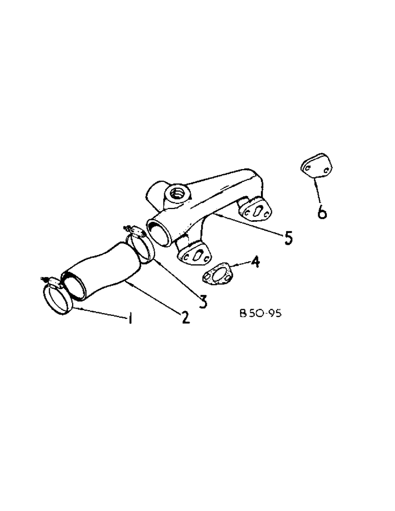 Схема запчастей Case IH 484 - (12-21) - POWER, COOLANT MANIFOLD Power