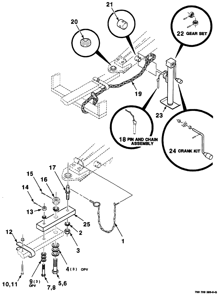 Схема запчастей Case IH 8555 - (07-02) - HITCH AND JACK ASSEMBLY (12) - MAIN FRAME