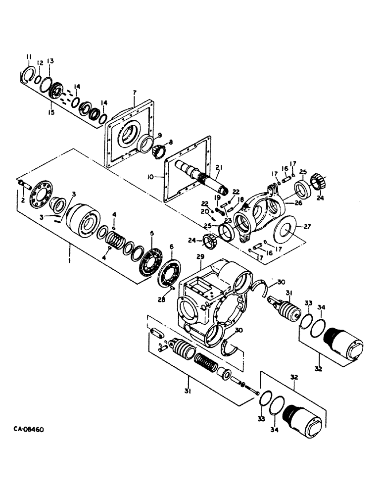 Схема запчастей Case IH 1420 - (10-18) - HYDRAULICS, HYDROSTATIC PUMP, CYLINDER BLOCK, EATON (07) - HYDRAULICS