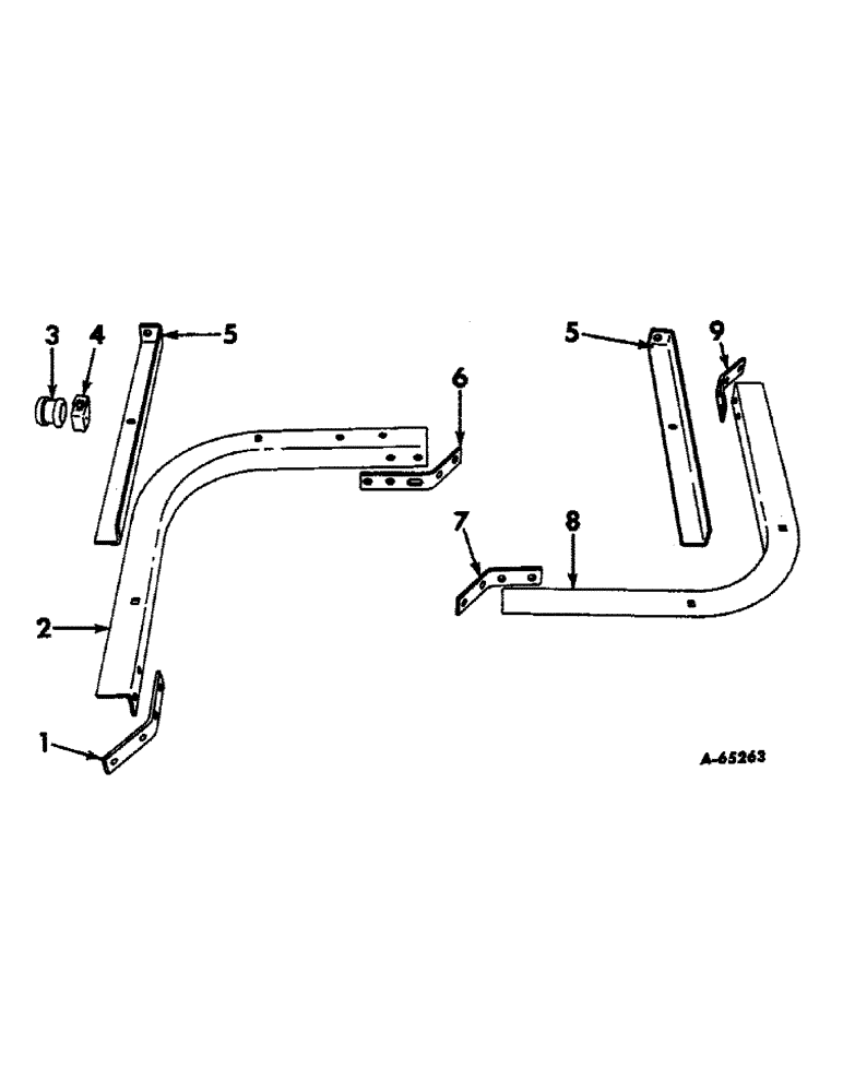 Схема запчастей Case IH 46 - (66) - 1" WIRE CAN FRAME, FOR NO. 46-W BALER 