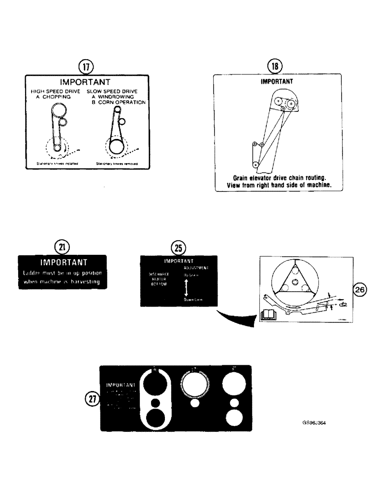 Схема запчастей Case IH 1660 - (9H-33A) - DECALS, IMPORTANT INSTRUCTIONS (12) - CHASSIS