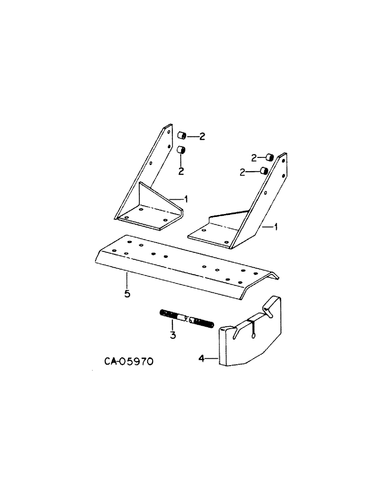 Схема запчастей Case IH 1586 - (09-13[A]) - FRAME, AUXILIARY FRONT END WEIGHT BRACKET AND WEIGHTS (12) - FRAME