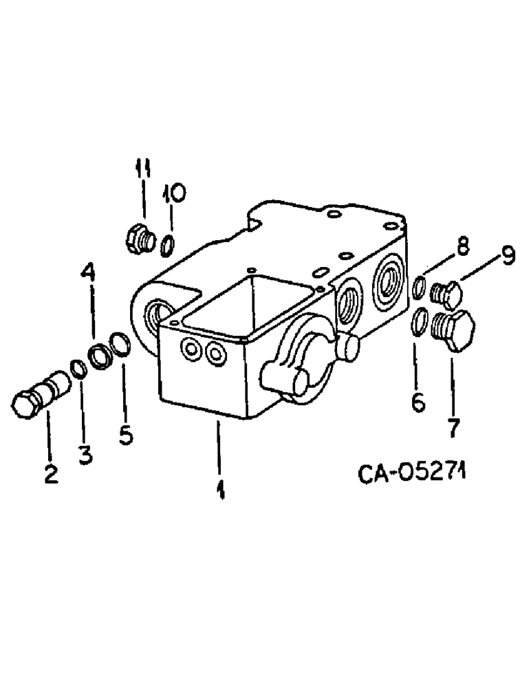 Схема запчастей Case IH HYDRO 186 - (10-19) - HYDRAULIC, RELIEF VALVE MANIFOLD, TRACTORS WITHOUT DRAFT CONTROL (07) - HYDRAULICS