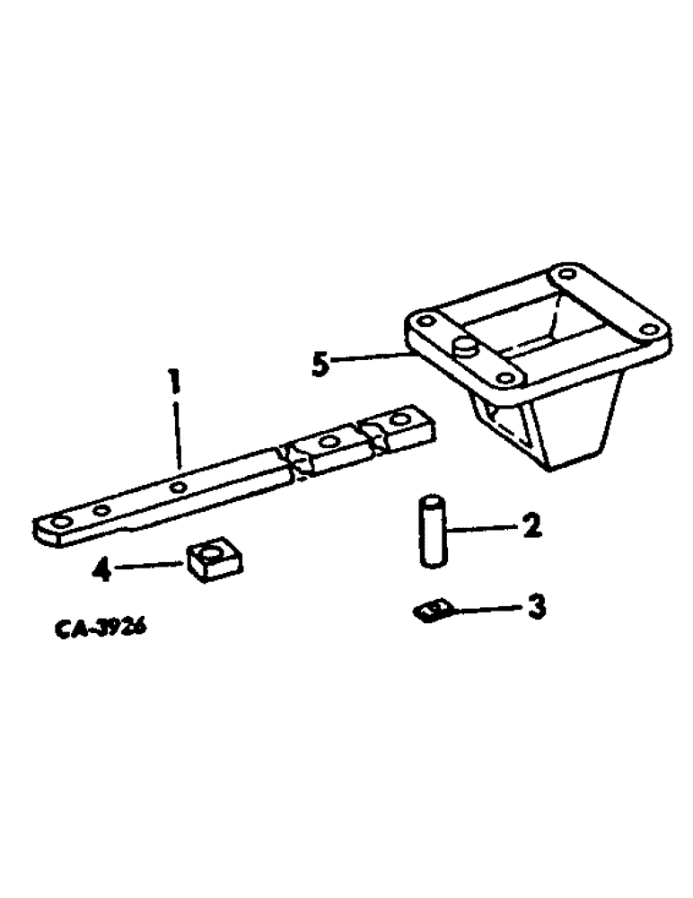 Схема запчастей Case IH 3388 - (09-05) - FRAME, SWINGING DRAWBAR, ONE PIECE (12) - FRAME