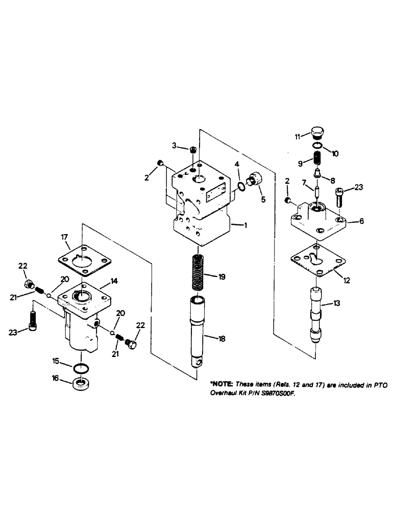 Схема запчастей Case IH 9130 - (10-20) - PTO CONTROL VALVE ASSEMBLY Options & Miscellaneous