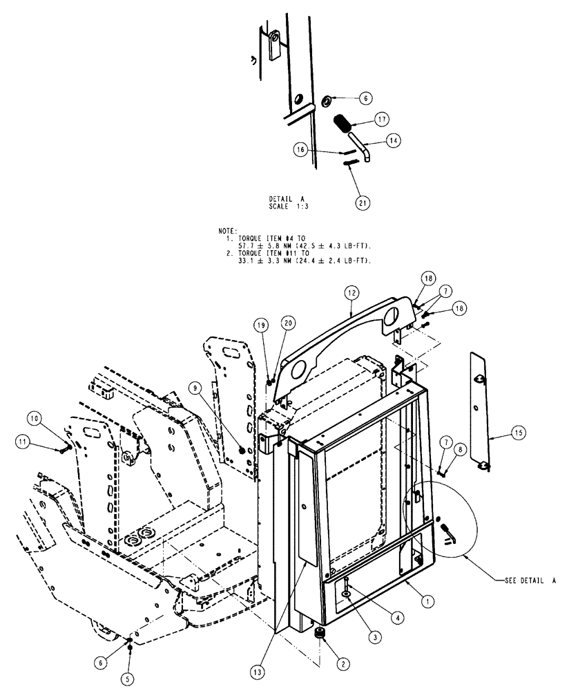 Схема запчастей Case IH FLX4510 - (02-016) - RADIATOR MOUNTING GROUP (01) - ENGINE