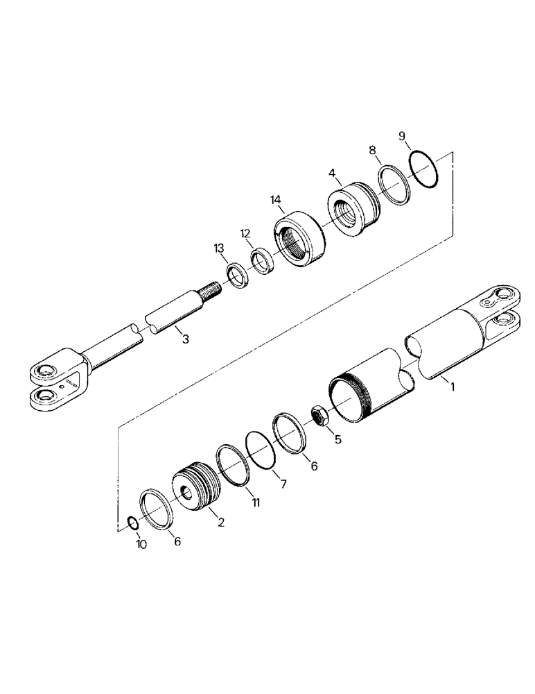 Схема запчастей Case IH STEIGER - (08-13) - STEERING CYLINDER ASSEMBLY (07) - HYDRAULICS