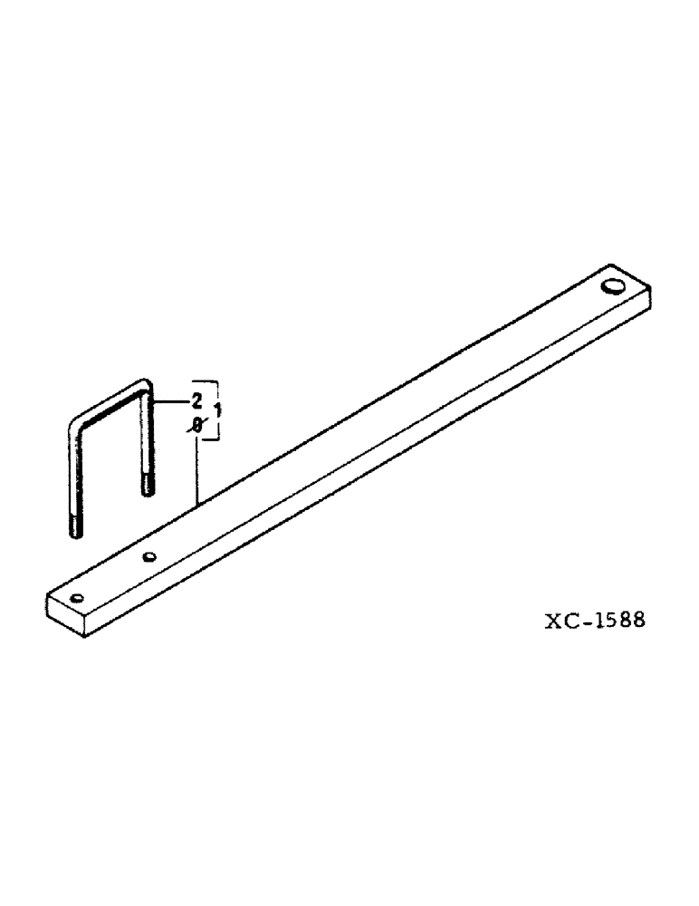 Схема запчастей Case IH 3104 - (A-22) - HITCH BAR, 3104 