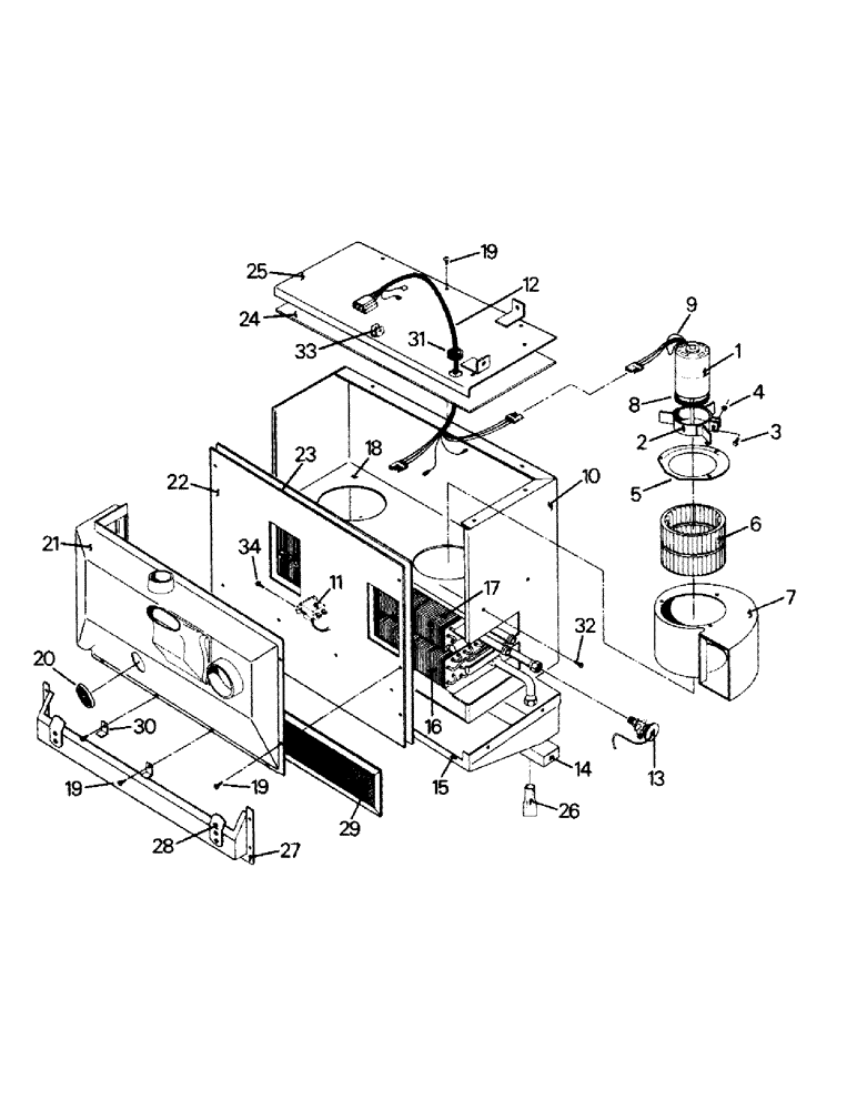 Схема запчастей Case IH KP-525 - (03-04) - A/C & HEATER MODULE ASSEMBLY, A/C & HEATER MODULE ASSEMBLY, EARLY STYLE (03) - Climate Control