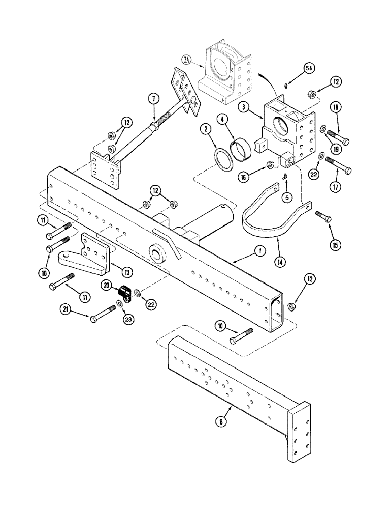 Схема запчастей Case IH 2388 - (05-27) - AXLE, STEERING - EXTENSIONS - POWER GUIDE AXLE - SINGLE STEERING CYLINDER, BSN JJC0270499 (11) - TRACKS/STEERING