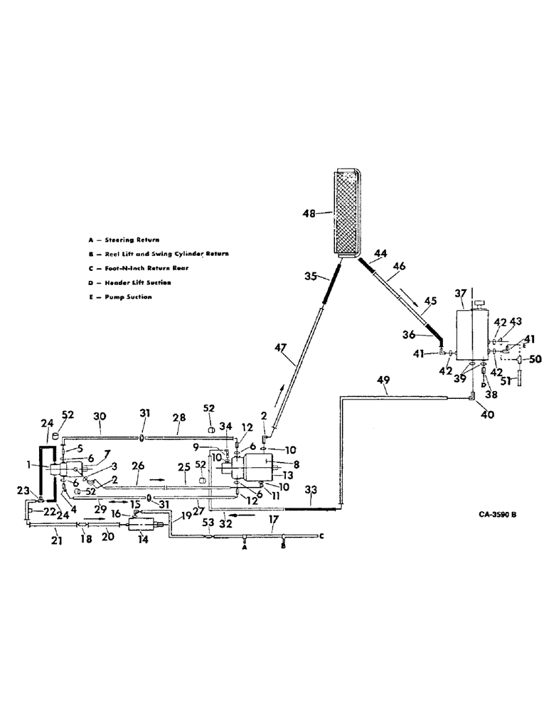 Схема запчастей Case IH 915 - (10-03) - HYDRAULICS, HYDRAULIC DIAGRAM, HYDROSTATIC SYSTEM (07) - HYDRAULICS