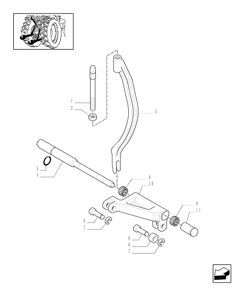 Схема запчастей Case IH JX1060C - (1.89.6[01]) - IMPLEMENT CARRIER (09) - IMPLEMENT LIFT