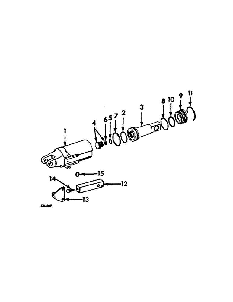 Схема запчастей Case IH HYDRO 100 - (07-22[A]) - DRIVE TRAIN, PUMP, SERVO CYLINDER, 966 AND 1066 HYDROSTATIC DRIVE AND HYDRO 100 TRACTORS (04) - Drive Train