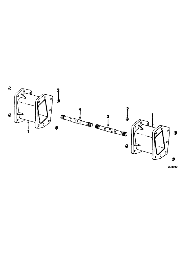 Схема запчастей Case IH 915 - (B-08) - POWER TRAIN, MAIN AXLE EXTENSION (03) - POWER TRAIN