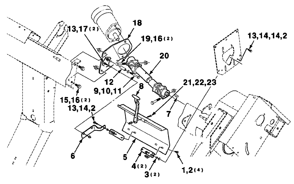 Схема запчастей Case IH 325 - (2-02) - INPUT DRIVE ASSEMBLY (58) - ATTACHMENTS/HEADERS