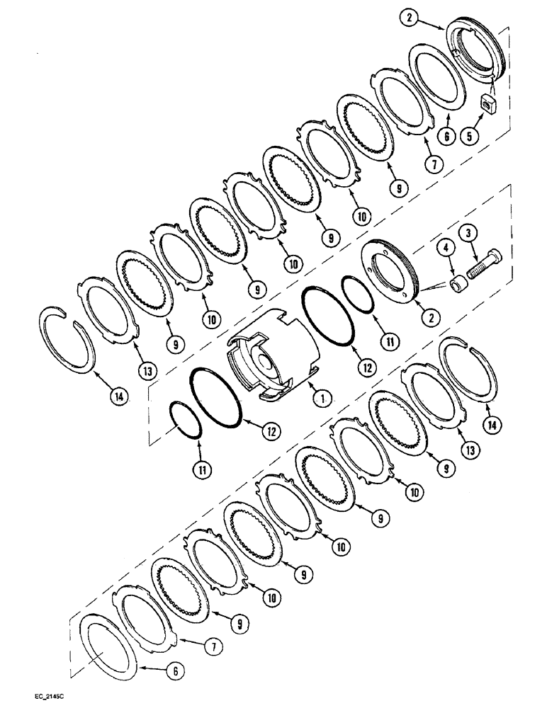 Схема запчастей Case IH 4240 - (6-026) - SPEED TRANSMISSION, FORWARD AND REVERSE CLUTCH (06) - POWER TRAIN