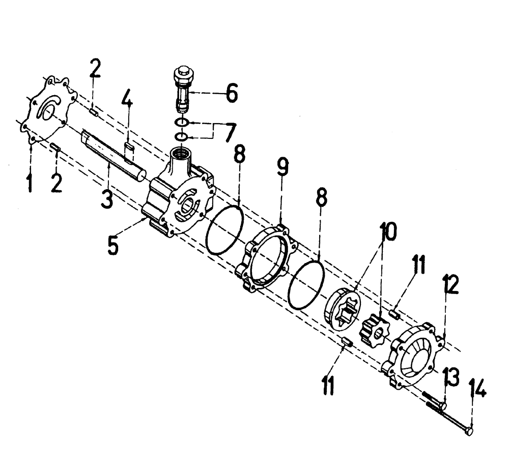 Схема запчастей Case IH 7700 - (B04[03]) - CHARGE PUMP Hydraulic Components & Circuits