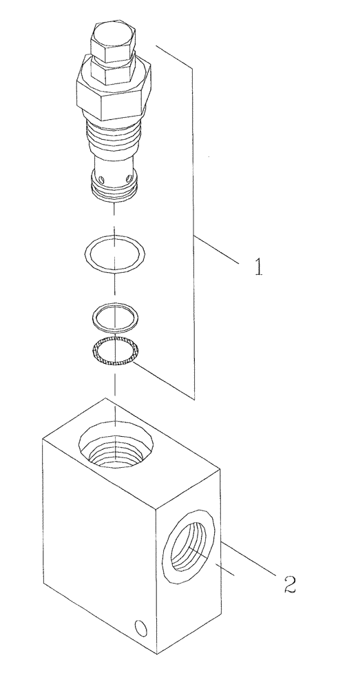 Схема запчастей Case IH 7700 - (B05[22]) - HYDRAULIC RELIEF VALVE Hydraulic Components & Circuits