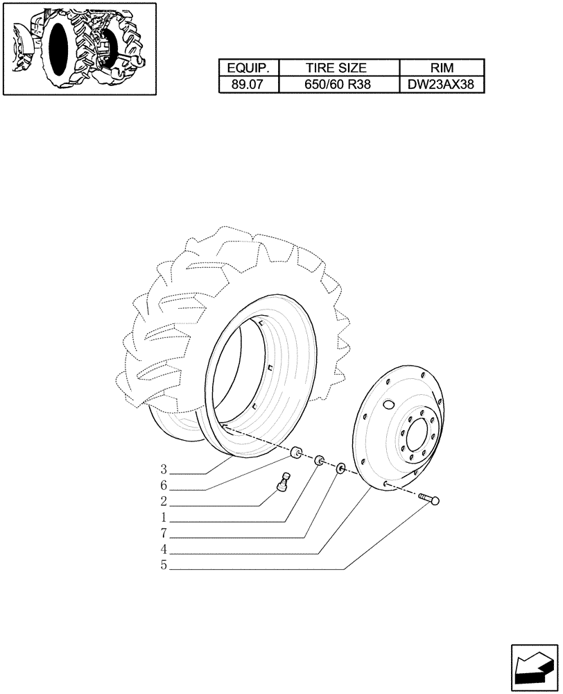 Схема запчастей Case IH MXU110 - (83.00[08]) - DRIVE WHEELS (11) - WHEELS/TRACKS