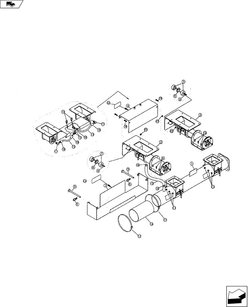 Схема запчастей Case IH 9000 - (29.200.02) - DUAL DRIVE (29) - HYDROSTATIC DRIVE